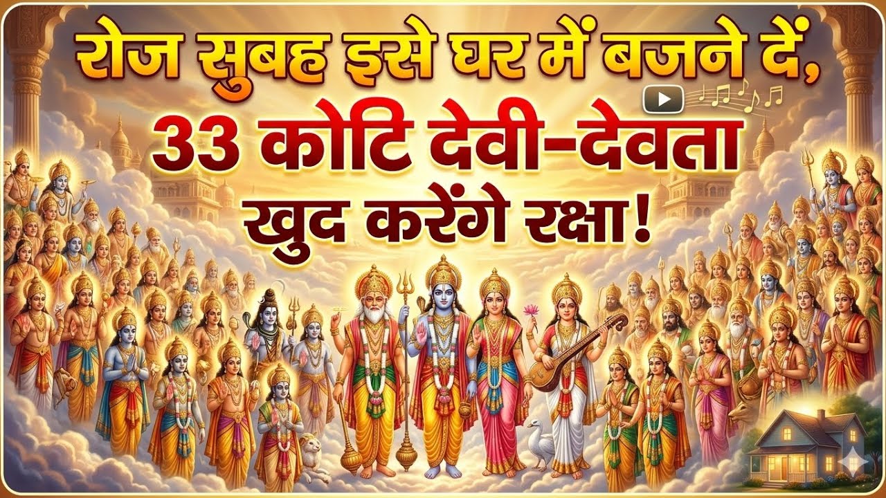 रोज सुबह इसे घर में बजने दें, 33 कोटि देवी-देवता खुद करेंगे रक्षा! 🌅 | Morning Mantra  all gods