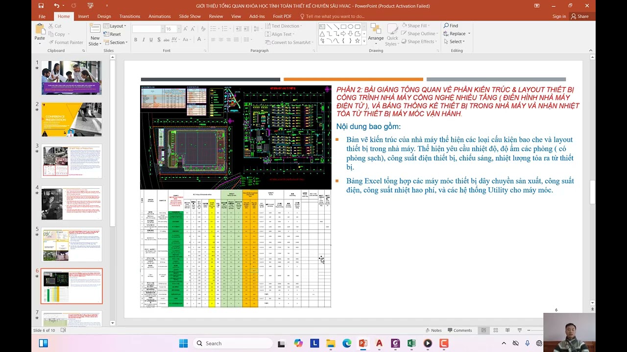 Giới thiệu khóa học tính toán thiết kế hệ thống điều hòa chiller chuyên sâu.