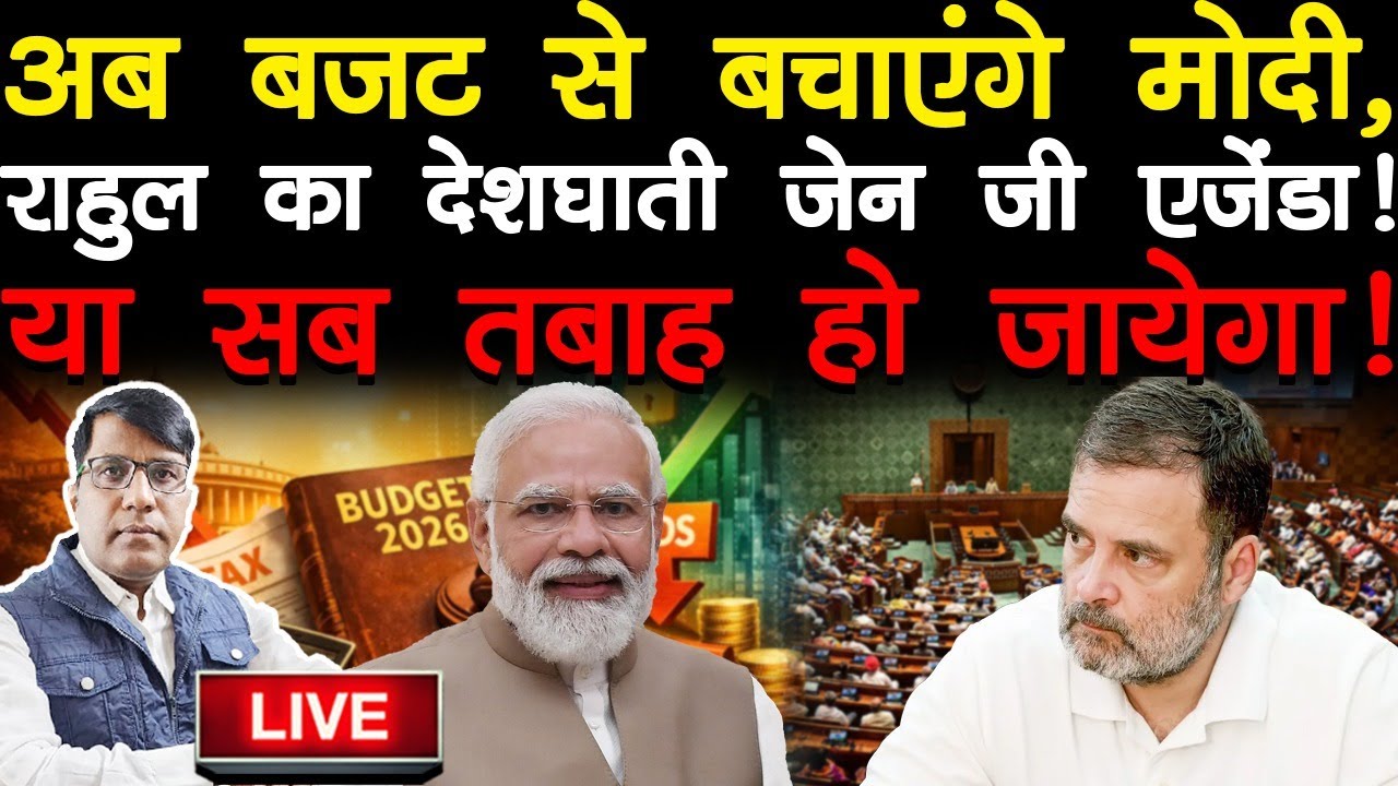 अब बजट से बचाएंगे मोदी, राहुल का देशघाती जेन जी एजेंडा! या सब तबाह हो जायेगा!
