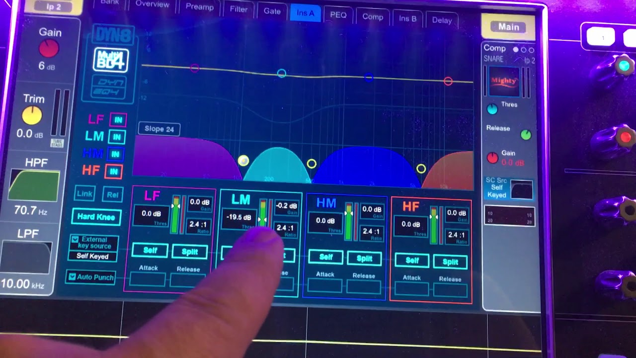 Dyn8 for DLive - 2 of 4 - Multiband compression