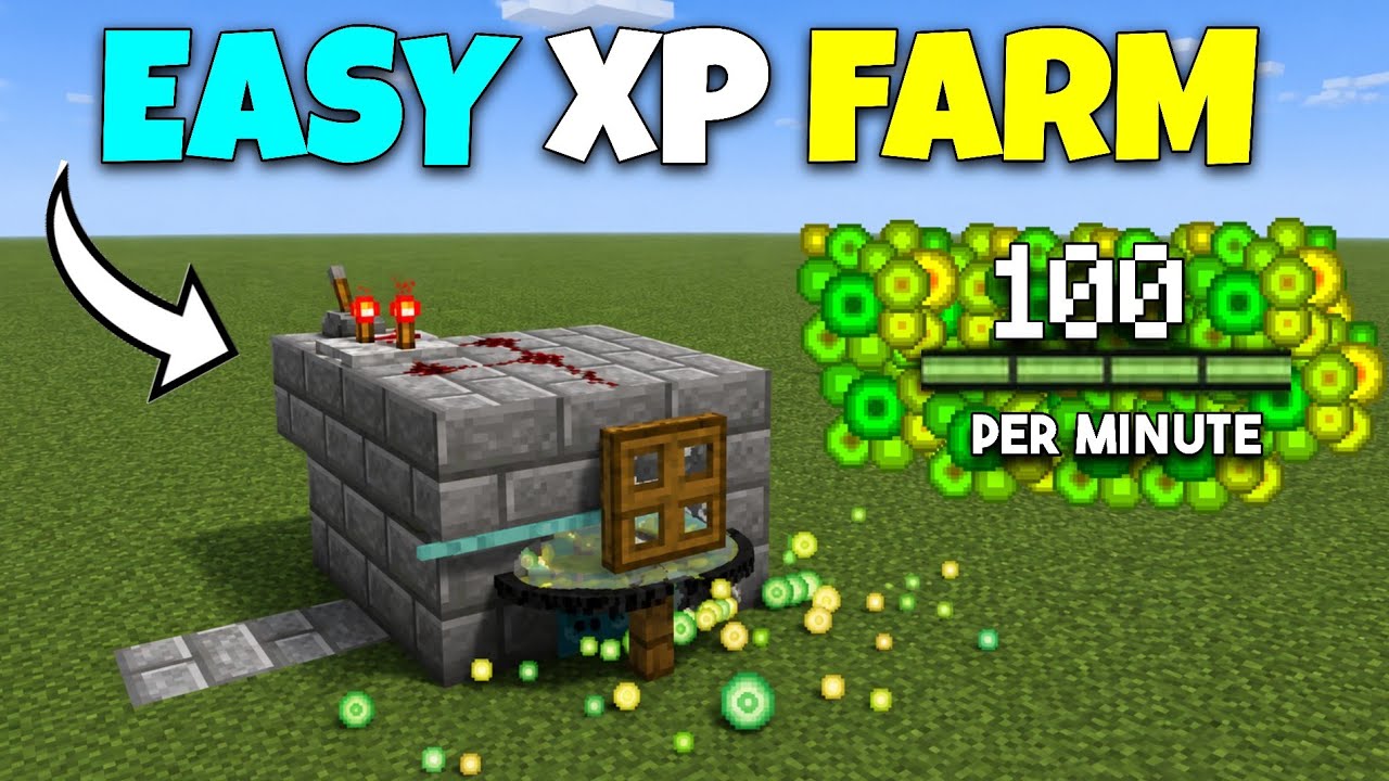 Minecraft Bedrock XP Farm 26.4+ 🔥 | EASY & FAST XP Farm for MCPE, Xbox, PS4 & Switch!