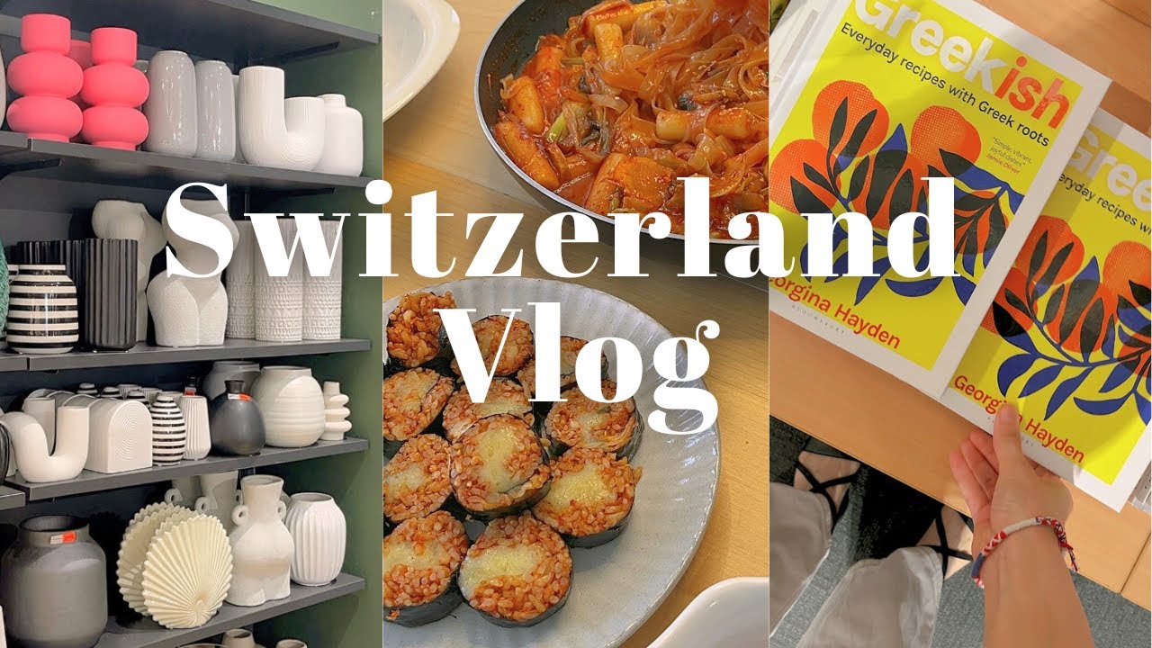 vlog 스위스 일상 브이로그🇨🇭백수가 과로사 한다던데 딱 그래💧| 한식 처돌이 국제커플 | 독일로 주말 쇼핑🛍️