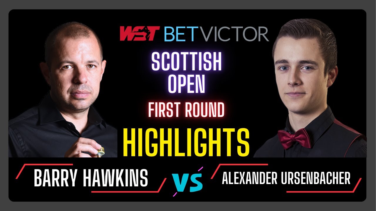 Barry Hawkins vs Alexander Ursenbacher | Scottish Open 2024 | First Round | #snooker2024  #snooker
