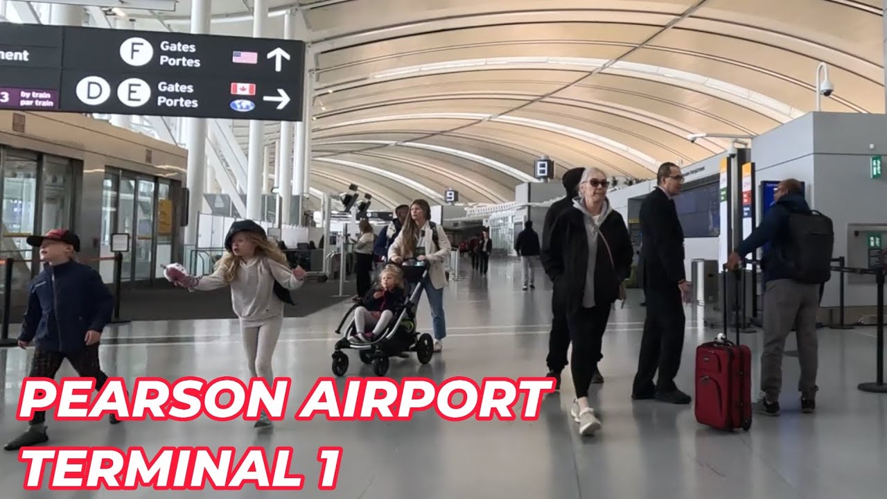 Toronto Pearson International Airport Terminal 1 Departure & Arrival Walking Tour