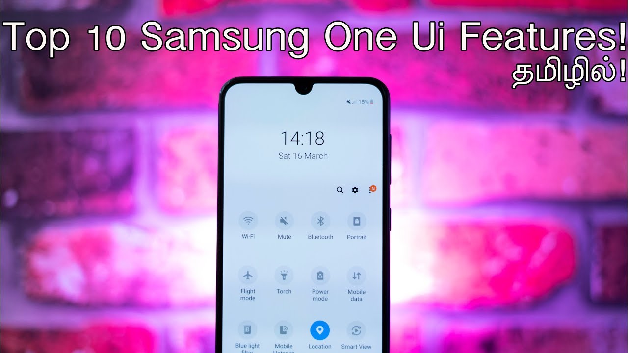 Top 10 Samsung One Ui Features in Tamil!