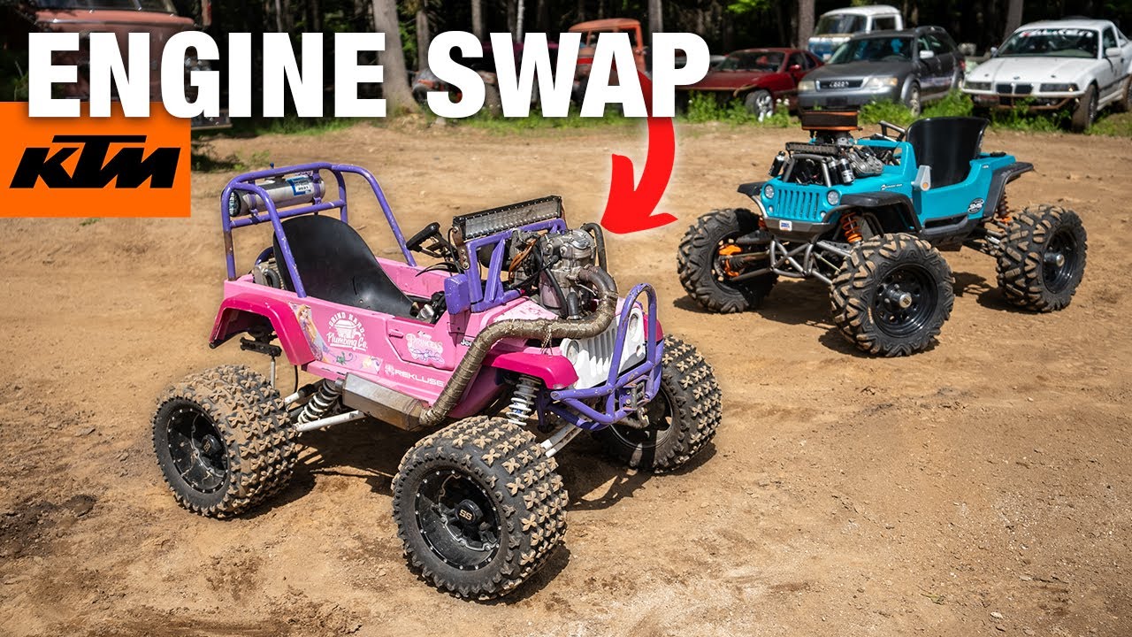 Barbie Jeep Gets KTM 525 Engine Swap