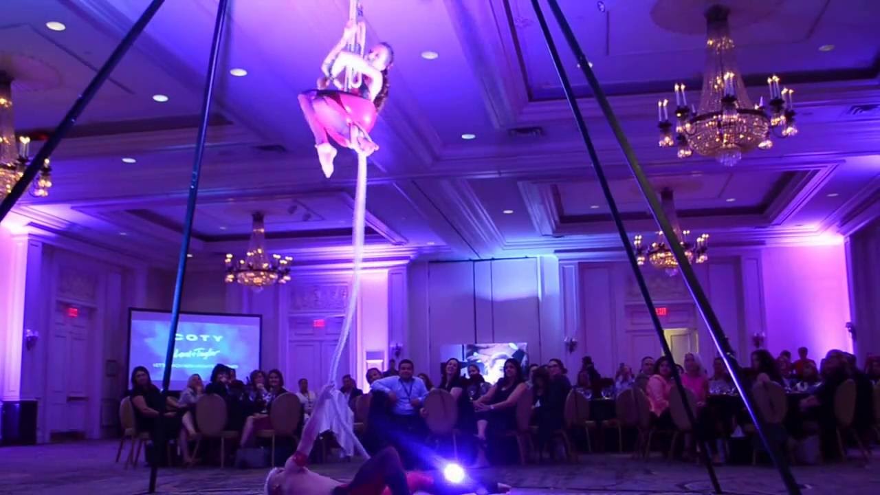 Aerial Spanish Web Duo @ Deep Euphoria Perfume Launch