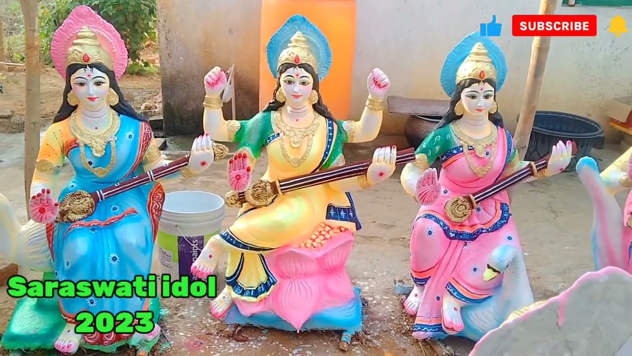 Goddess Saraswati idol making /Saraswati Puja 2023
