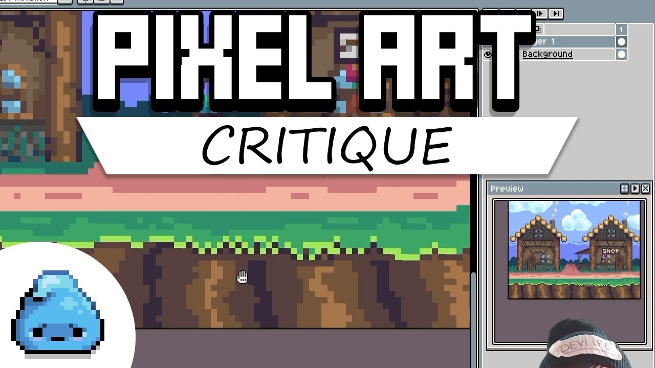 Pixel Art Critique: Grass &  House
