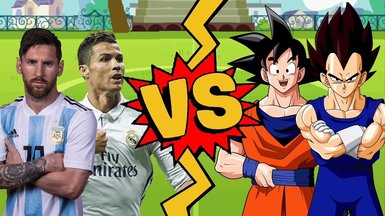 M.U.G.E.N Battles | Lionel Messi/Cristiano Ronaldo vs Goku/Vegeta