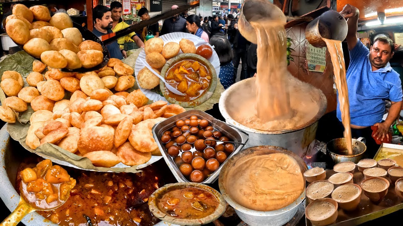 Mullic Bazar Hotspot Arun Tea Stall Street Food | Khasta KACHORI Aloo Sabji the tweedie family