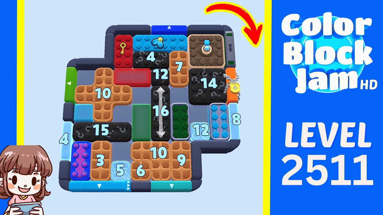 Color Block Jam Level 1600 (2511) Solution Walkthrough