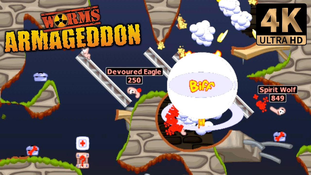 Worms Armageddon Online | Kaos 3 Players | PC 4K
