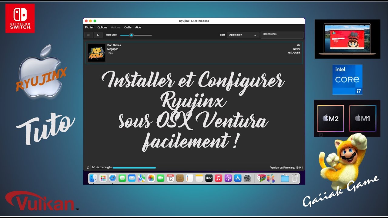 Ryujinx - TUTO - Apple OSX -  Comment installer et configurer Ryujinx pour jouer sous mac OSX.