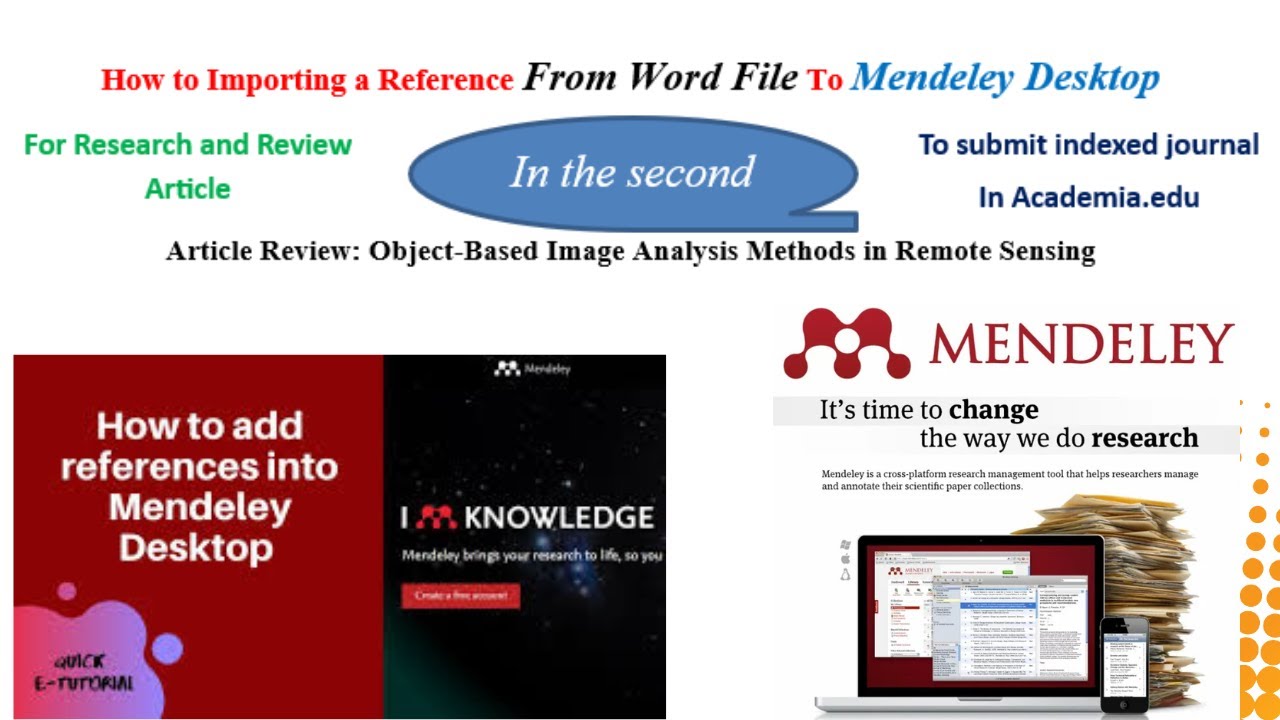 Importing References from a Word Document to Mendeley Desktop