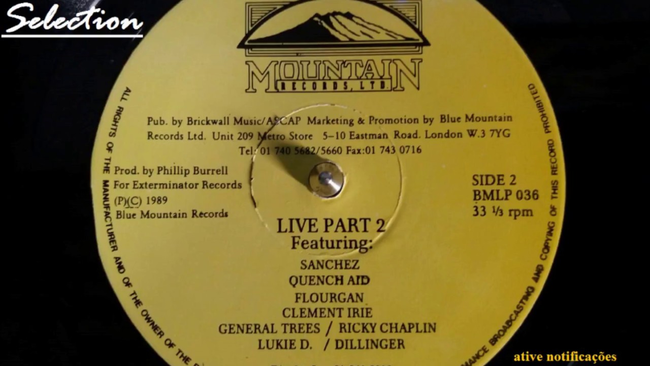 Exterminator - Blue Mountain - Live Part 2 - Clement Irie, General Trees, Ricky Chaplin...