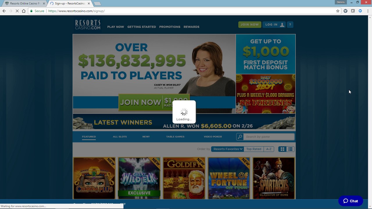 Resorts Online Casino Sign Up Guide