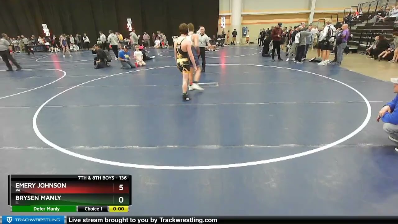 136 Lbs Cons. Round 3 - Brysen Manly, IL Vs Emery Johnson, PA 87e8