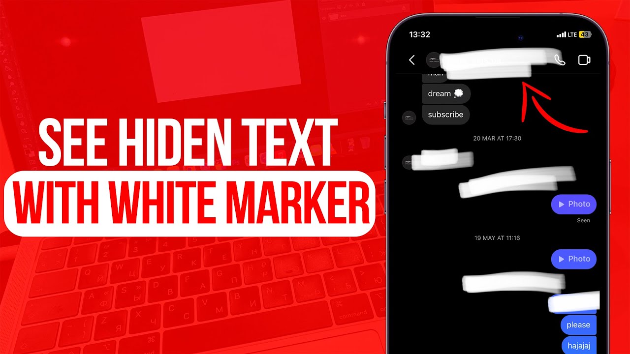 How to See Hidden Text with White Marker in Photo 2023