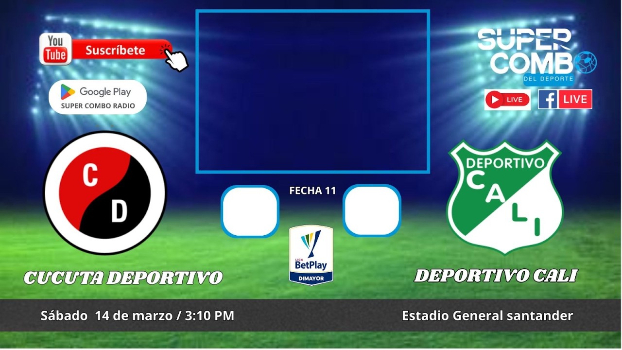 🔴 Cúcuta vs. Deportivo Cali EN VIVO | PARTIDO DE HOY EN VIVO | 14/03/2026 - Fecha 11 - Liga