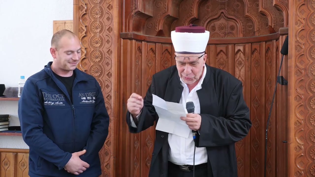 Siniša Lukić - Prima vjeru Islam kod hfz. Čajlakovića / Džemat Poljice, 28.10.2022