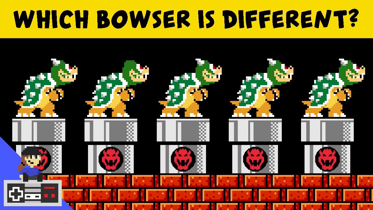 Which Bowser is different? Pipes Minigame