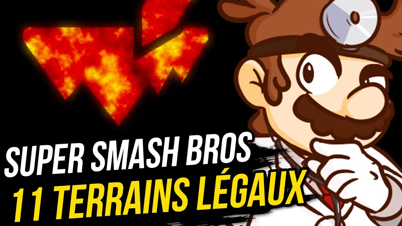11 TERRAINS AUTORISÉS en TOURNOIS SMASH BROS
