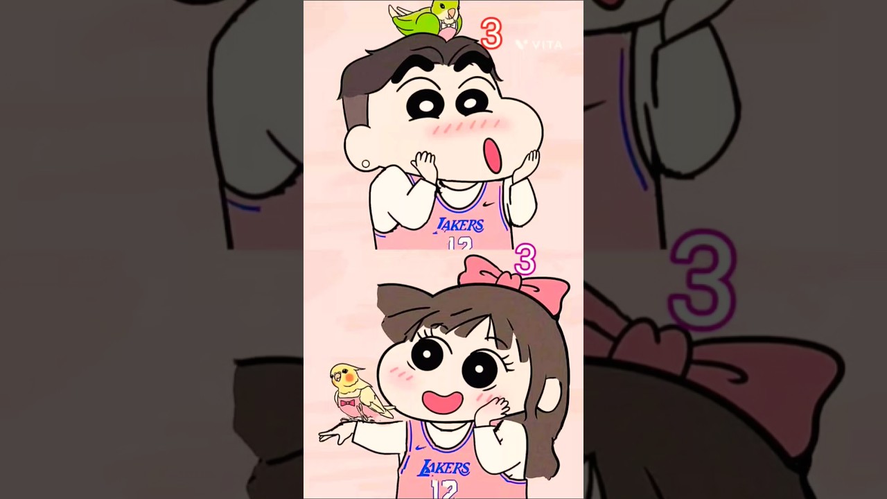 Shin Chan and Ai Chan x Katchi sera song 💘💞