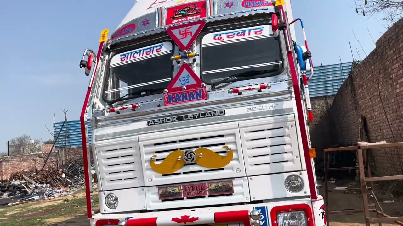 Ashok Leyland 2028 HP ￼ container body ￼ white colour me 
