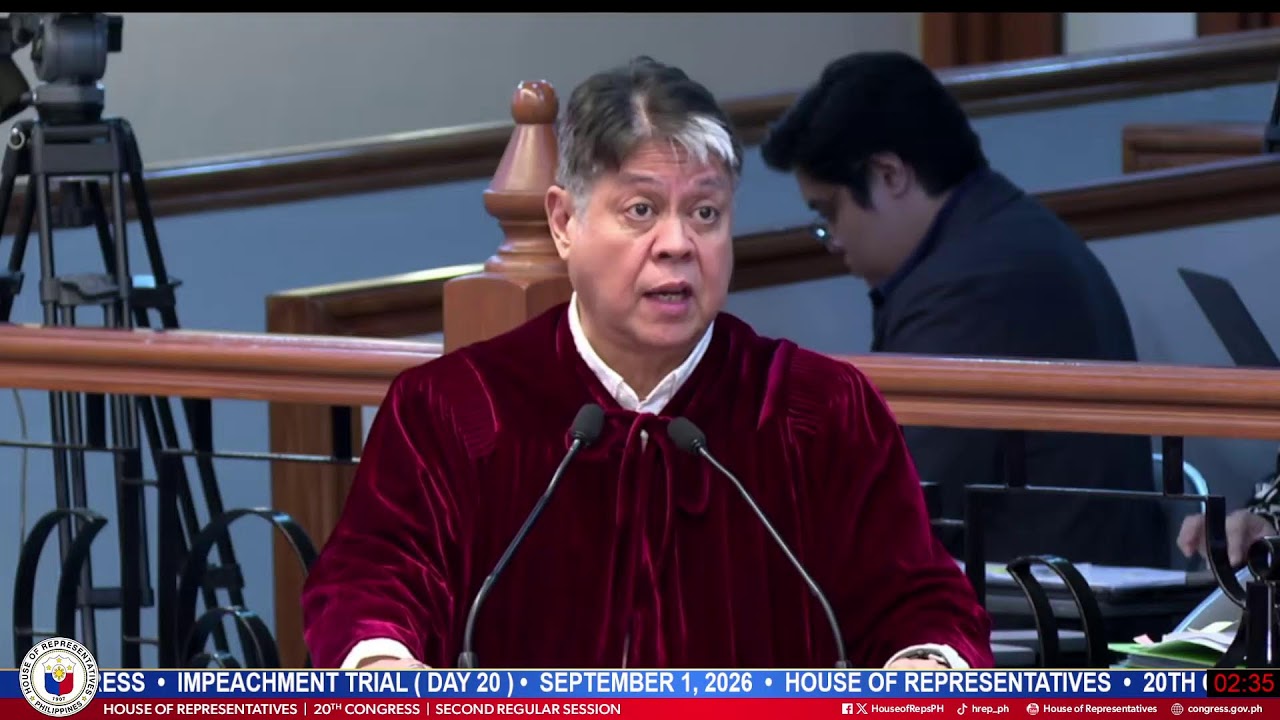 IMPEACHMENT TRIAL OF VP SARA DUTERTE (DAY 20)