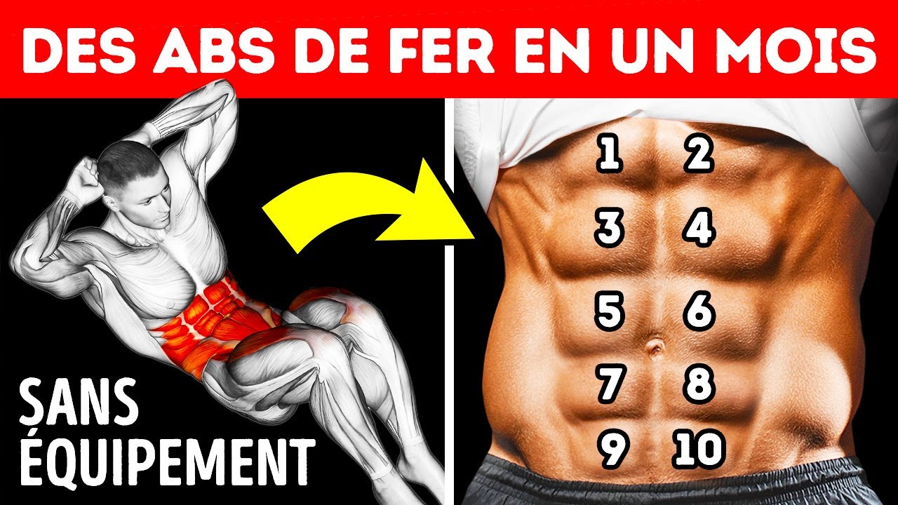 18 Exercices pour faire apparaître tes abdos rapidement