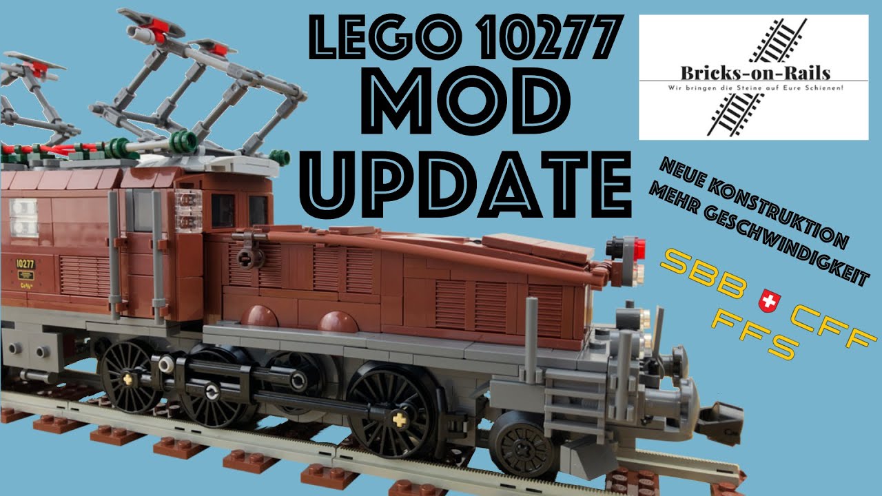 🚂 Bricks-On-Rails Lego ® 10277 MOD Update + 🍀 Rabattcodes 🍀 in der Beschreibung 🛤