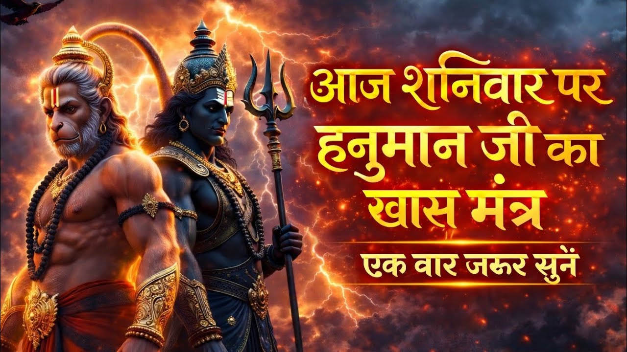 आज शनिवार पर हनुमान जी🔥का खास शक्तिशाली मंत्र जरूर सुनें | Hanuman Mantra Chanting|Shaniwar Special