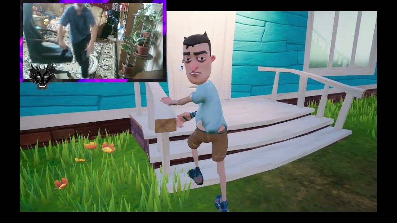 узнал тайну соседа часть 2!😲😒прошел 2 акт за 4 минуты?hello neighbor