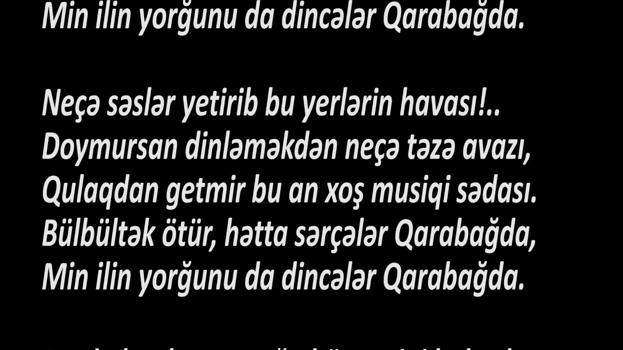 Ədəbiyyat 6 Hikmət  Ziya. «QARABAĞDA»