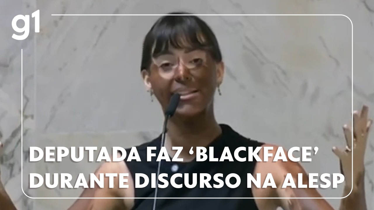Deputada do PL faz 'blackface' durante discurso contra mulheres trans no plenário da Alesp