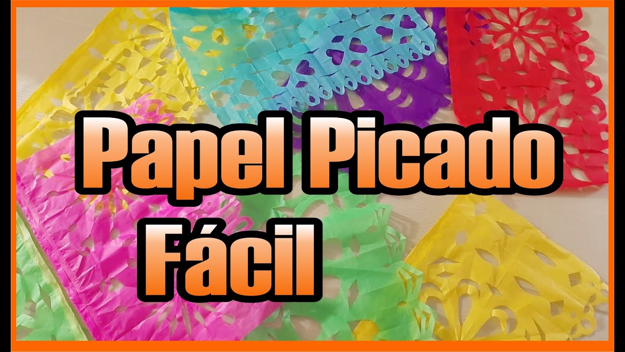 Cómo Hacer Papel Picado FÁCIL / Para Día de Muertos
