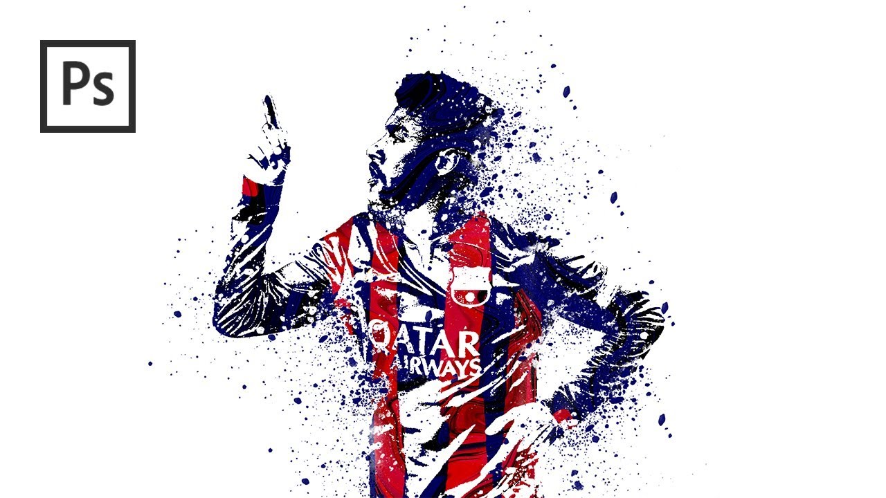 Cara Edit Foto ala Poster / Cover Majalah Bola di Photoshop - Photoshop Tutorial Indonesia