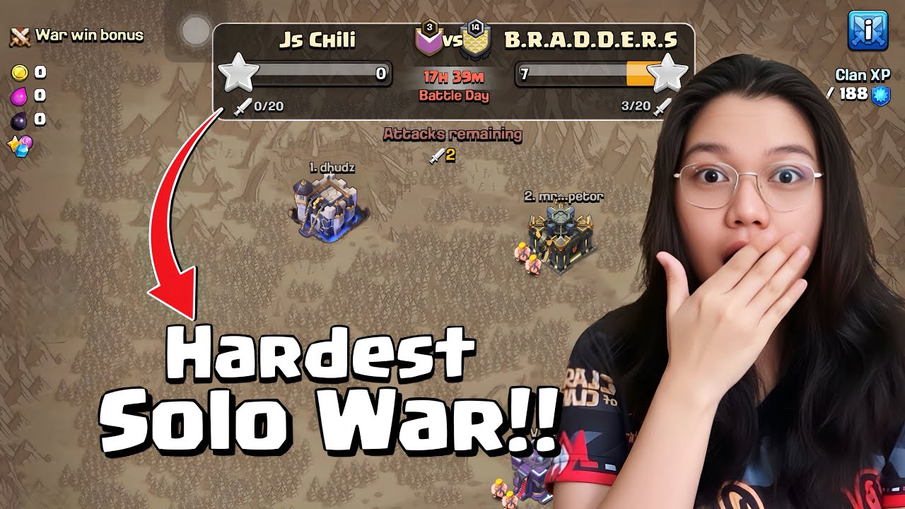 I almost lost in this war!? | War 12 of my Solo war Road to 100 Winstreak