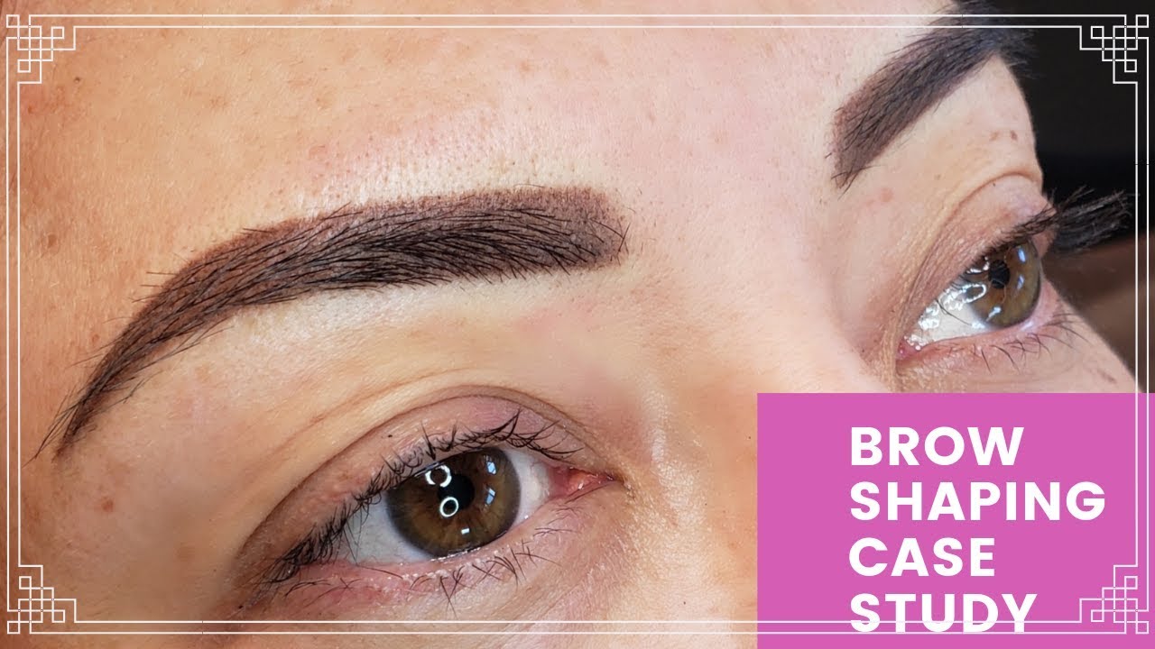 Shaping Case Study! Fixing Asymmetrical brows!