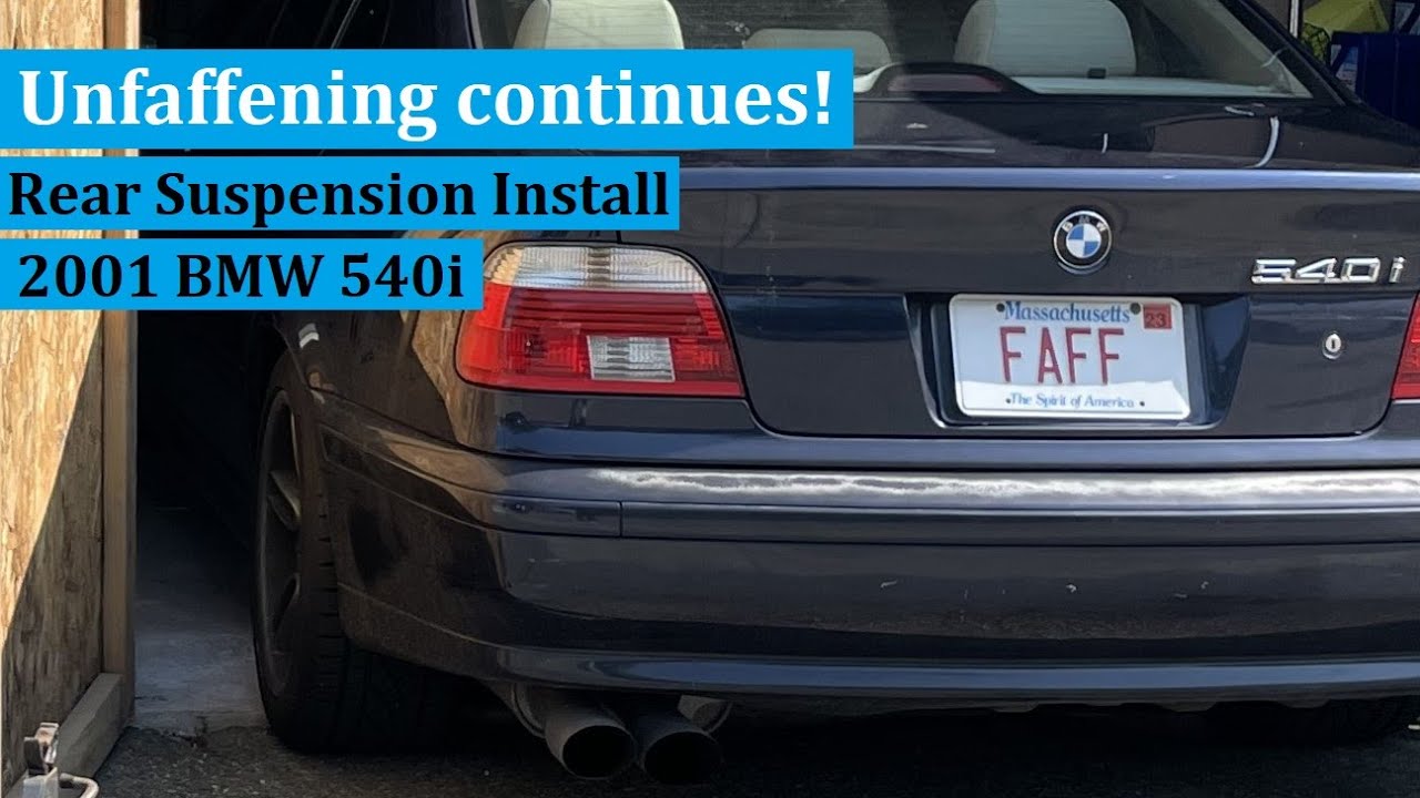 Faff in Back: Installing the Rear Suspension on my E39 540i!