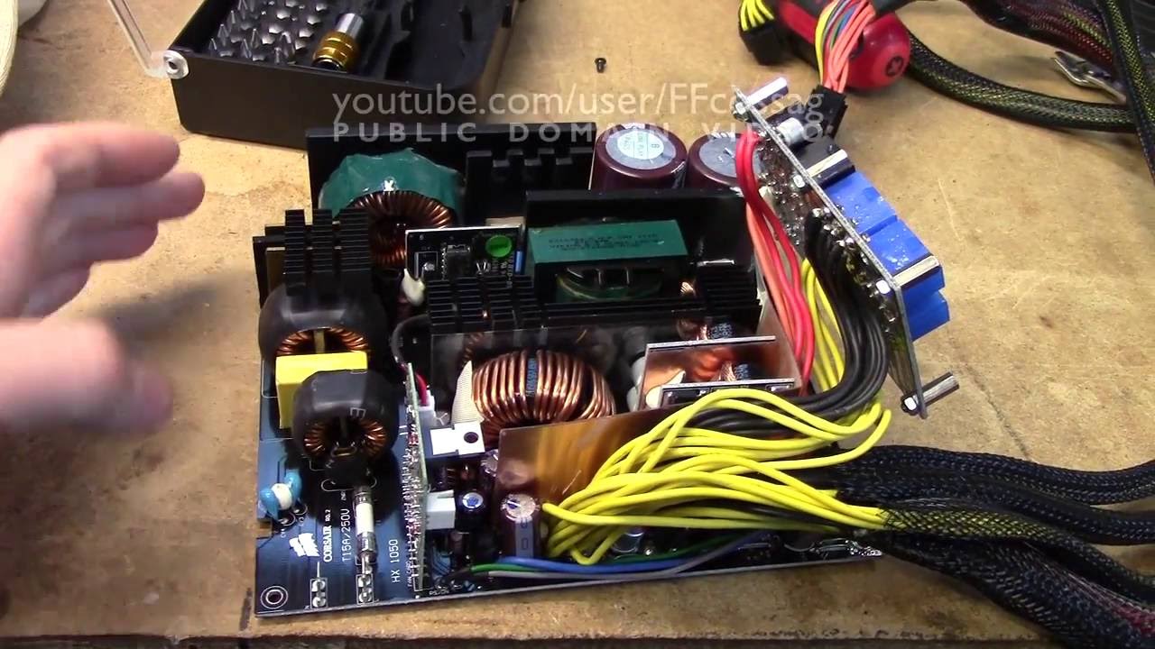 Trash picked Corsair HX1050 PFC circuit repair