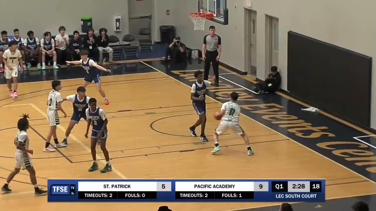 2024 Jr  Boys Basketball Game #48 St Patrick VS Pacific Academy