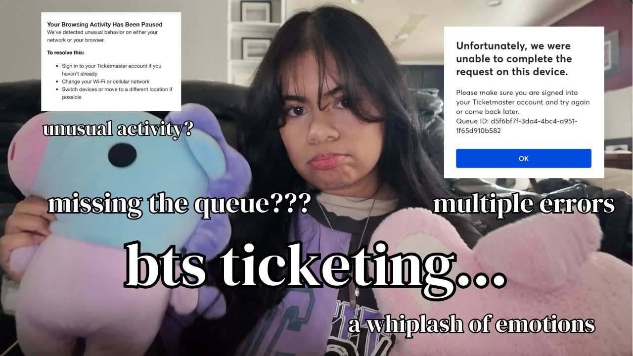the realities of BTS TICKETING | errors, tips, crash outs
