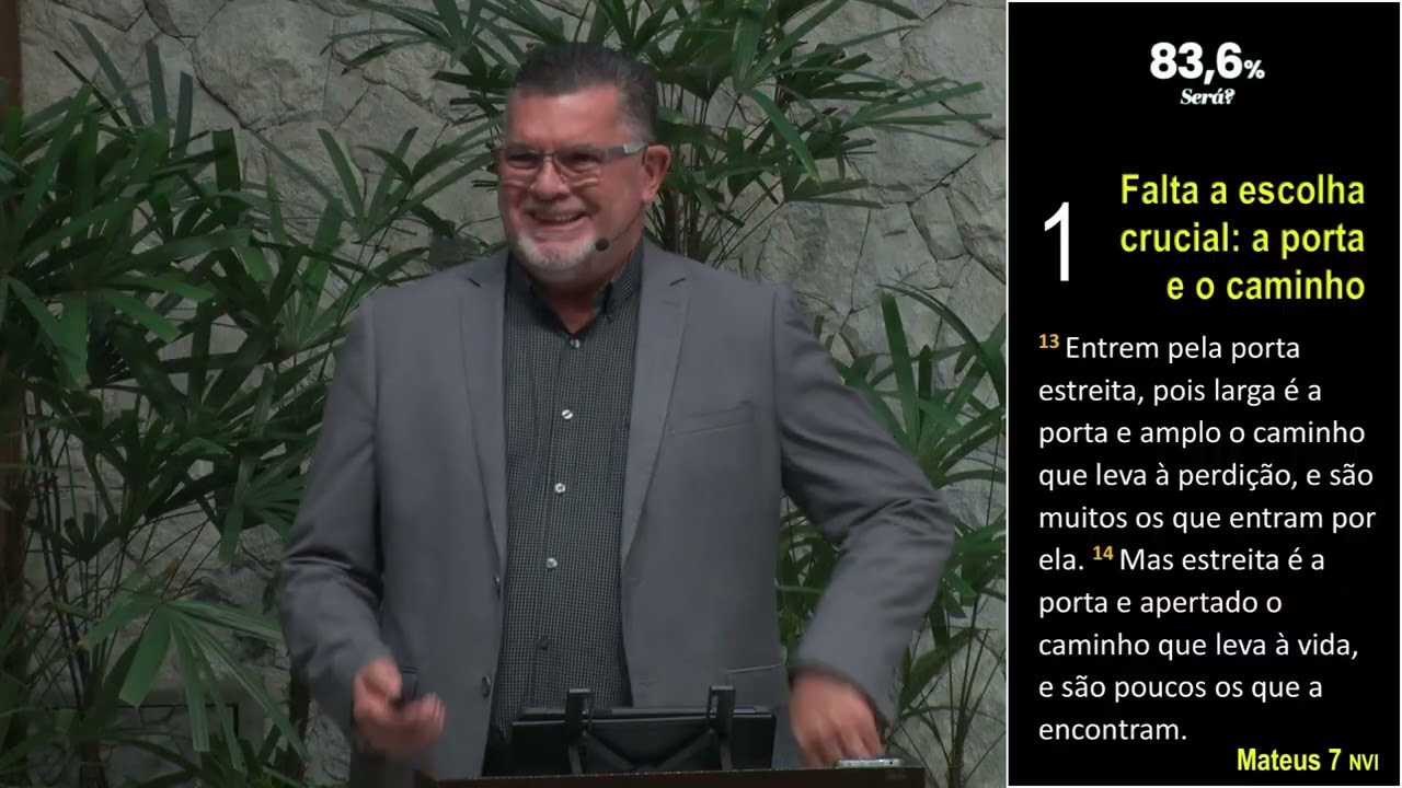 83,6% Será? - Eles dão fruto? |  Rev Eduardo Ribeiro - 08.02.26