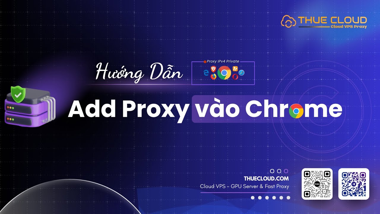 Hướng dẫn thêm Proxy lên trình duyệt Chrome bằng tiện ích Thuecloud Proxy Extension | Proxy IPv4