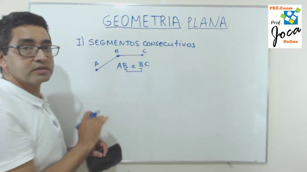 Geometria # 2 - Segmentos consecutivos, colineares e adjacentes