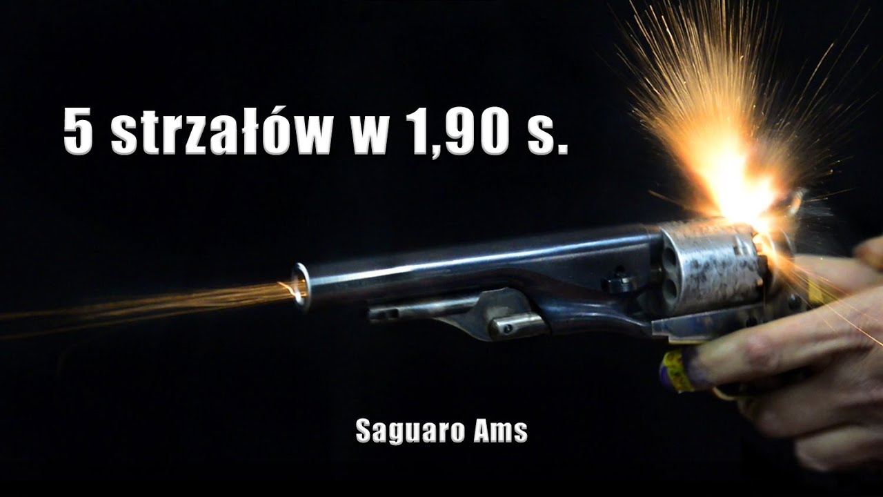 Czarnoprochowe mity. Jak szybko strzela rewolwer kapiszonowy. cz 1