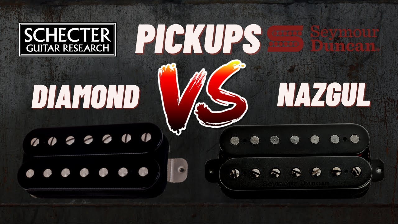 🔥🔥🔥 GUITAR PICKUPS SCHECTER DIAMOND  VS SEYMOUR DUNCAN NAZGUL -CUAL ES TU FAVORITO ????