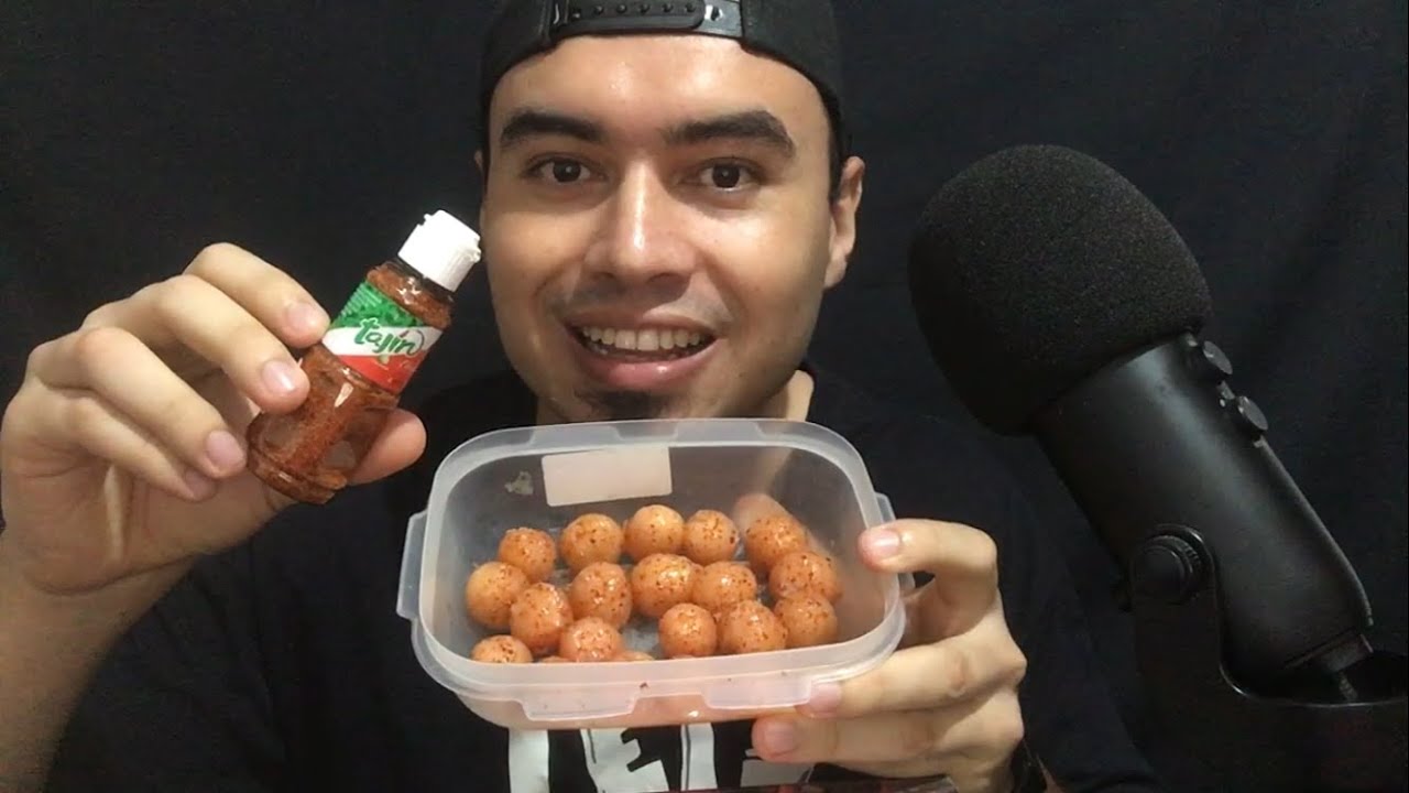 ASMR COMIENDO MAMONCILLOS CON TAJÍN Y LIMÓN 🤤🤩